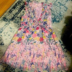 Banjanan Pink Floral Midi Dress